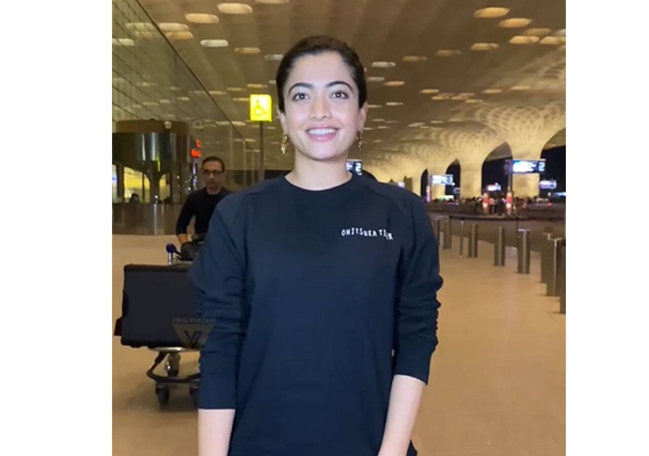 Rashmika Mandanna spotted at airport