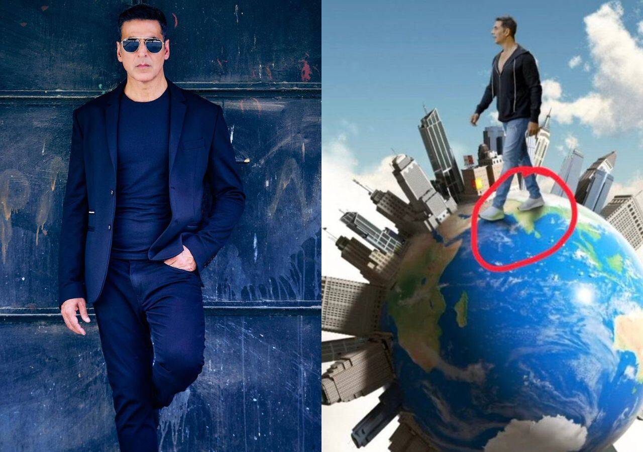 Akshay Kumar ने भारत के नक्शे पर रखे पैर! वीडियो देख लोगों ने कहा- 'शर्म कर लो'