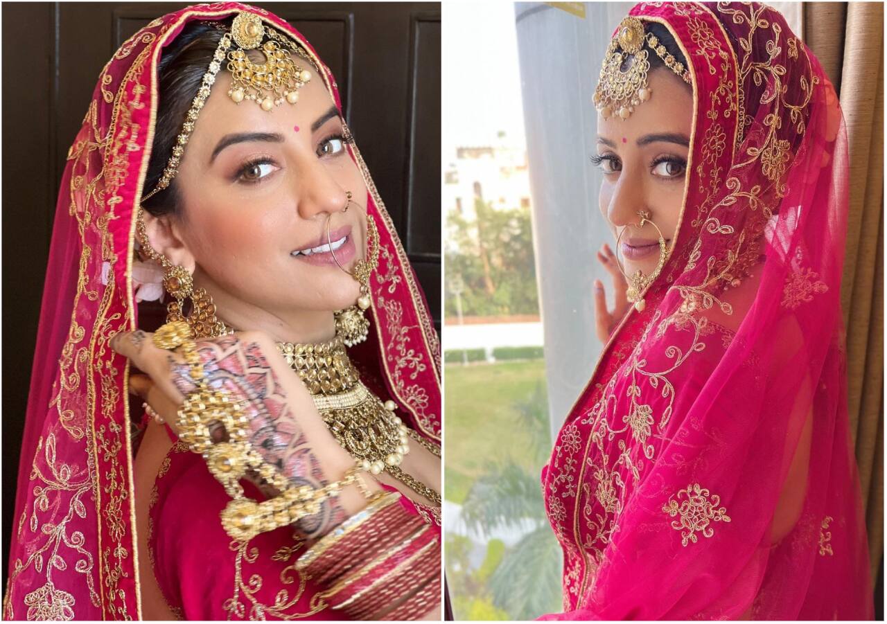 Akshara Singh ने ब्राइडल लुक में शेयर कीं तस्वीरें, लोगों ने दे दी पवन सिंह से शादी करने की सलाह