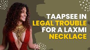 Taapsee Pannu's fashion choice lands her in legal trouble; revealing dress and goddess Laxmi necklace spark controversy [Watch Video]