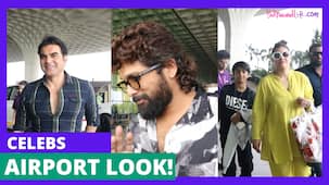Celebs Airport Look: Allu Arjun, Arbaaz Khan, Kajol with Son, and other stars setting the trend [Watch Video]
