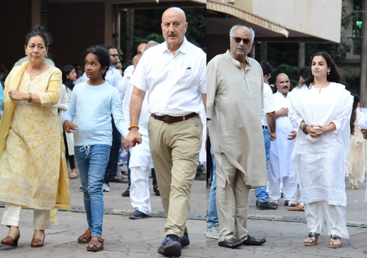 Satish Kaushik Prayer Meet: Anupam Kher Proves To Be A Pillar Of ...