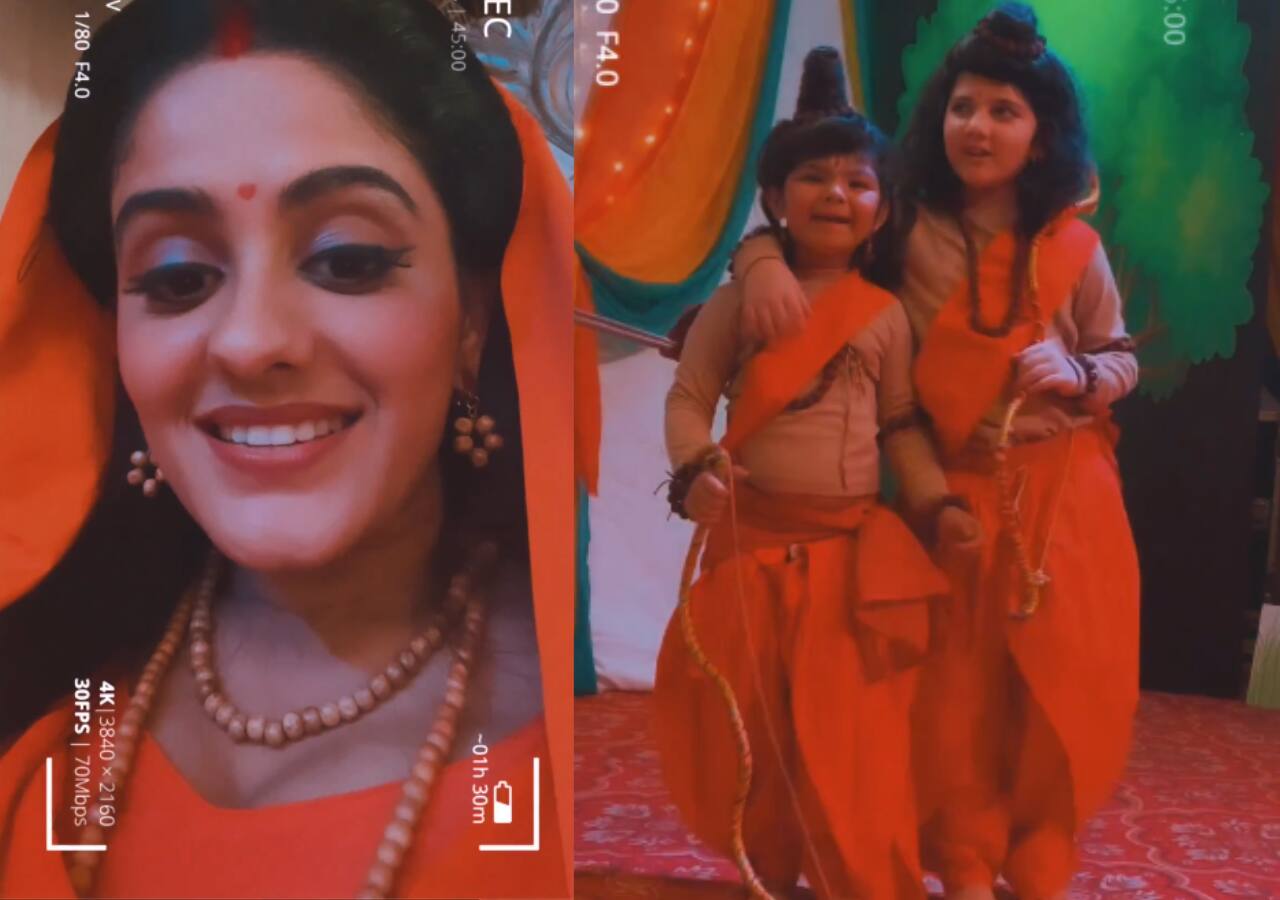 Ghum Hai Kisikey Pyaar Meiin: Ayesha Singh shares cutest BTS throwback on the occasion of Ram Navami featuring Savi and Vinu [Watch]