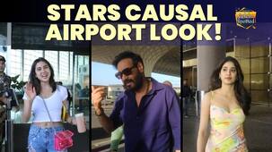 Janhvi Kapoor, Sara Ali Khan, Ajay Devgn and more stars show off their chic airport looks [Watch Video]