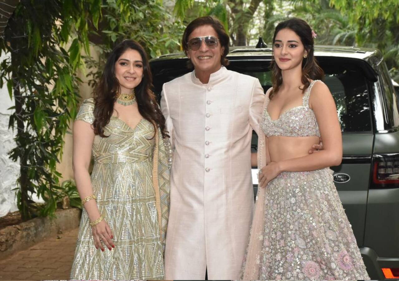 Ananya Panday, Chunky Panday and wife Bhavna Pandey