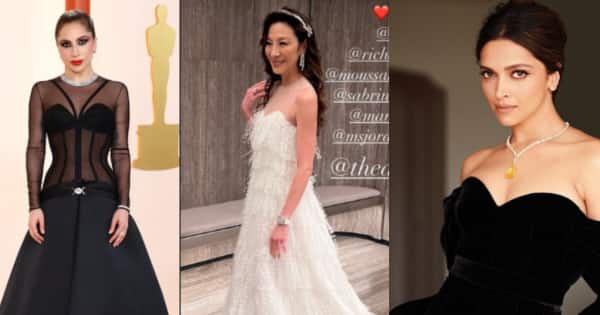 Deepika Padukone, Lady Gaga stun in black; Michelle Yeoh of Everything Everywhere All at Once is a vision in white and more 