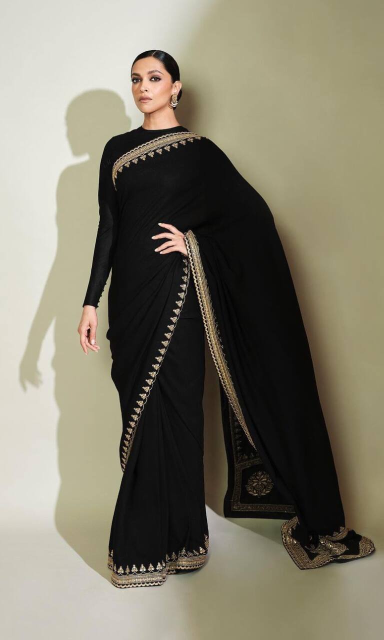 Black Party Saree - Buy Black Party Saree online in India