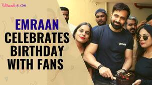 Emraan Hashmi celebrates birthday in style, shares cake and smiles with paparazzi and fans [Watch Video]