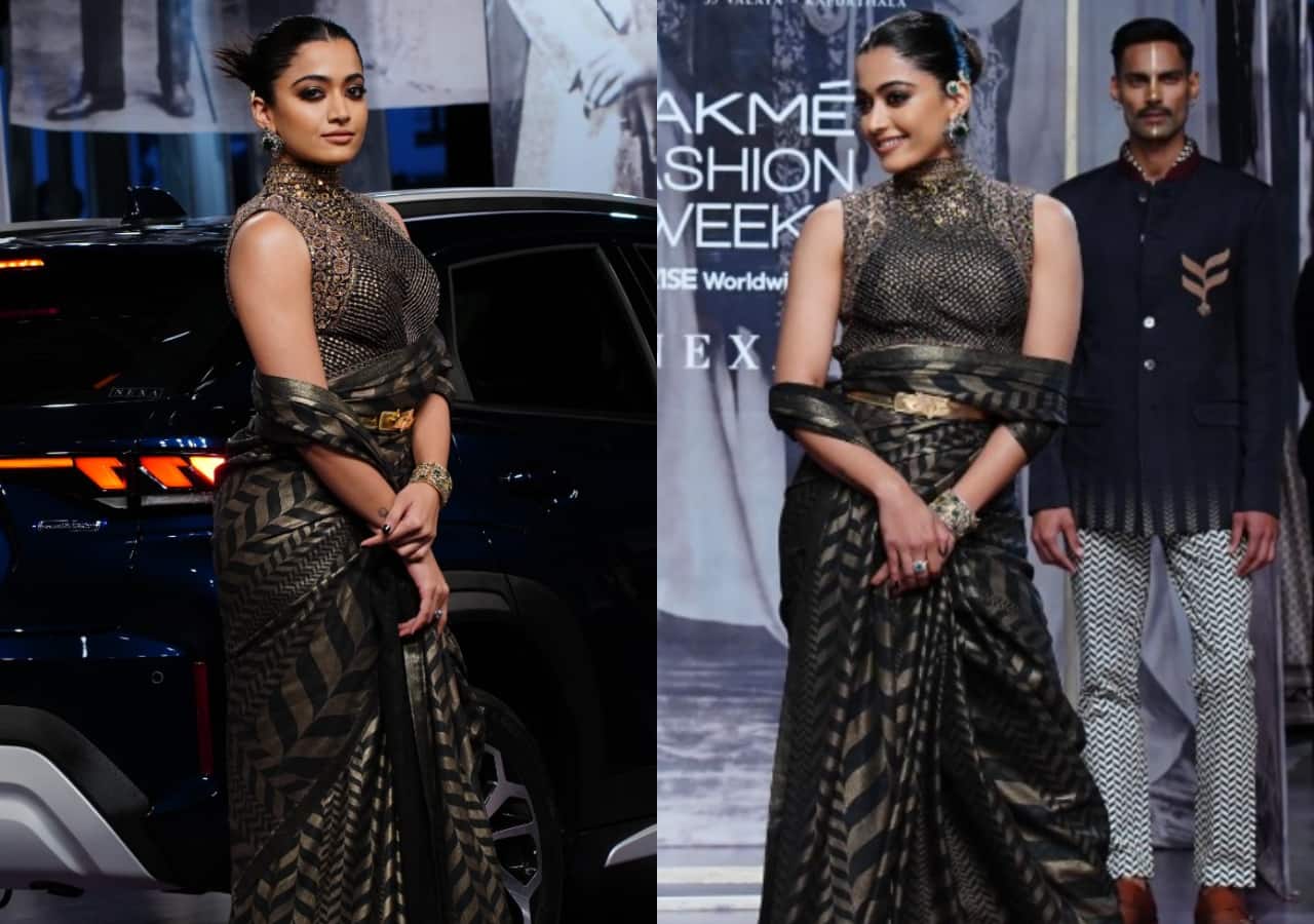 Lakme Fashion Week 2023: Rashmika Mandanna dazzles in JJ Valaya couture