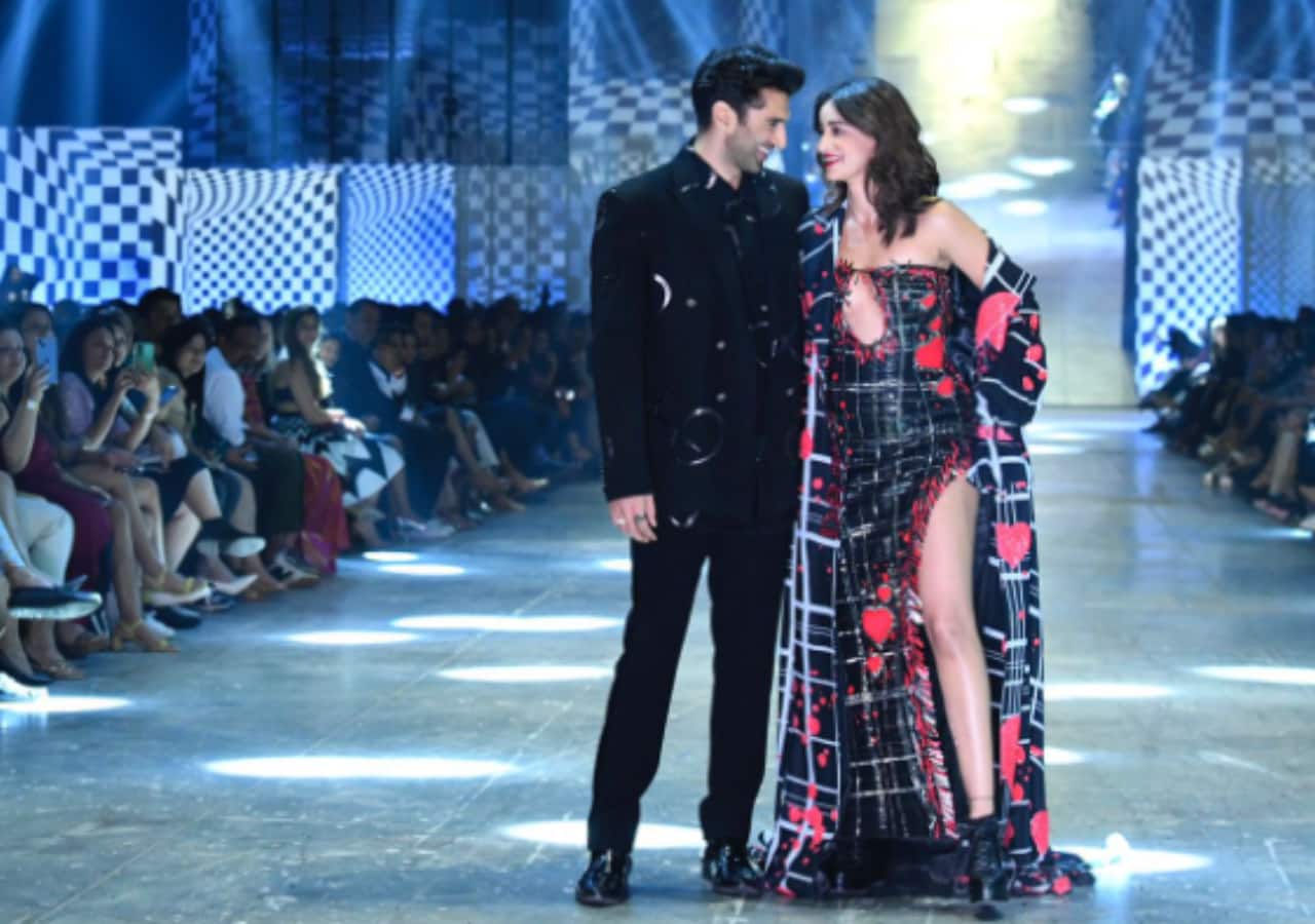 Ananya Panday, Aditya Roy Kapur turn showstoppers for Manish Malhotra at Lakme Fashion Week 2023; fans wonder if the hunk is wearing an engagement ring [View Tweet]