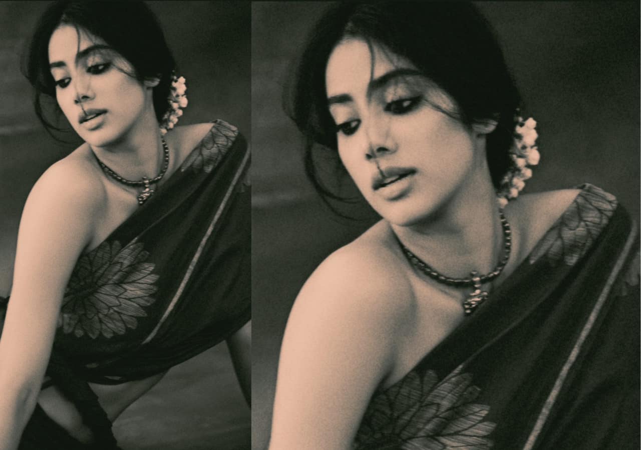 Bawaal actress Janhvi Kapoor dons a vintage look for the photoshoot 