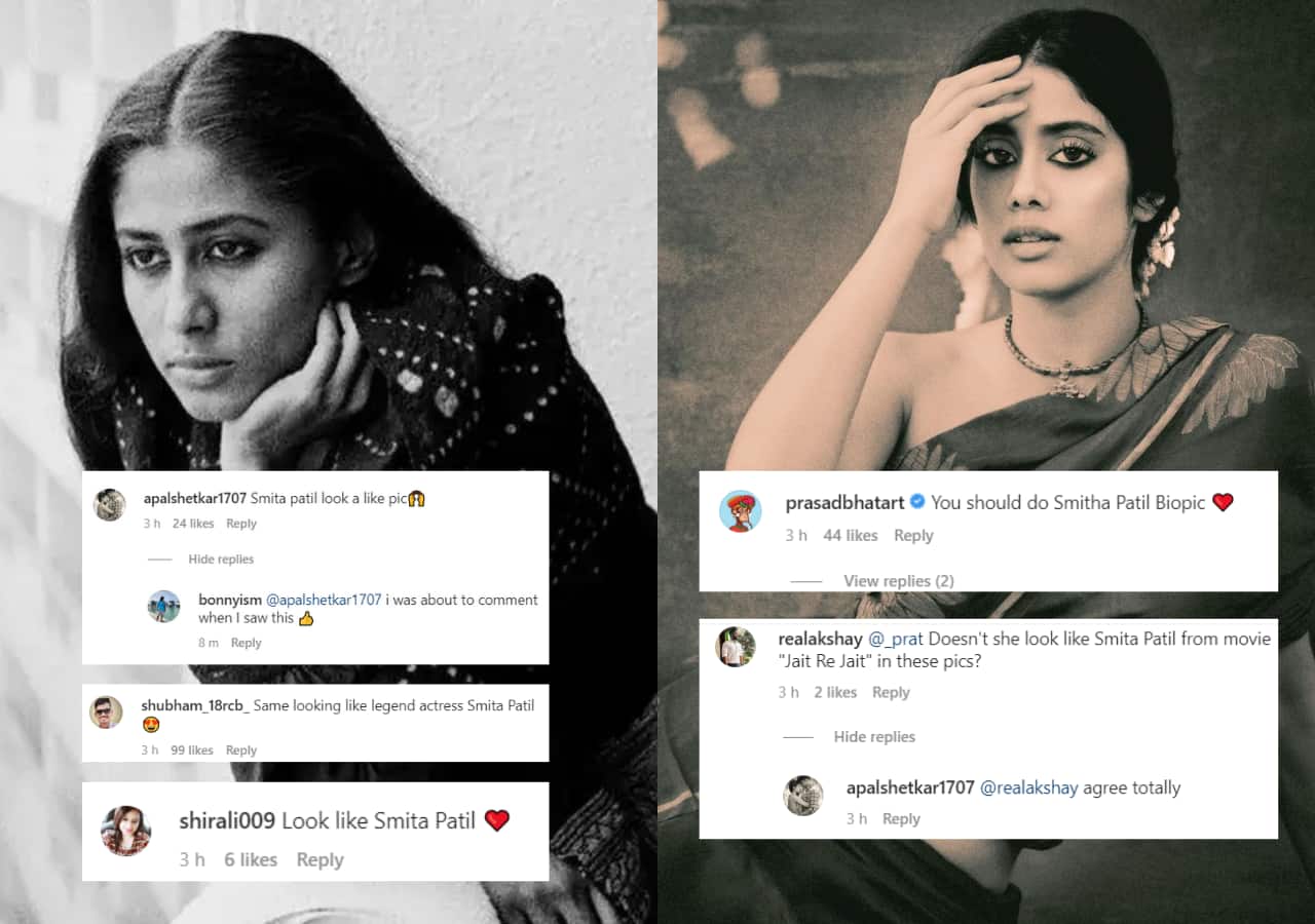 Janhvi Kapoor gets compared to Smita Patil for her latest photoshoot 