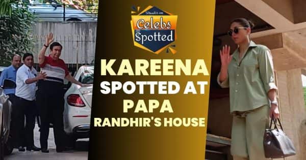 Kareena Kapoor Khan keeps it casual in olive as she visits dad Randhir Kapoor’s home [Watch Video]