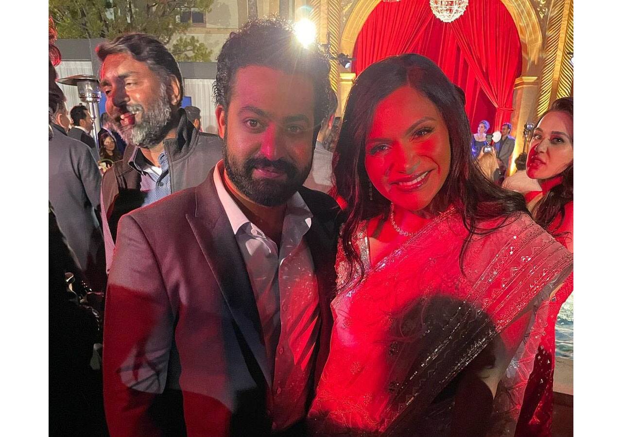 Jr NTR happily poses with Mindy Kaling