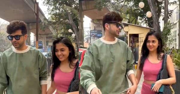 Karan Kundrra and Tejasswi Prakash squash breakup rumours as they walk hand-in-hand after a lunch date [Watch Video]