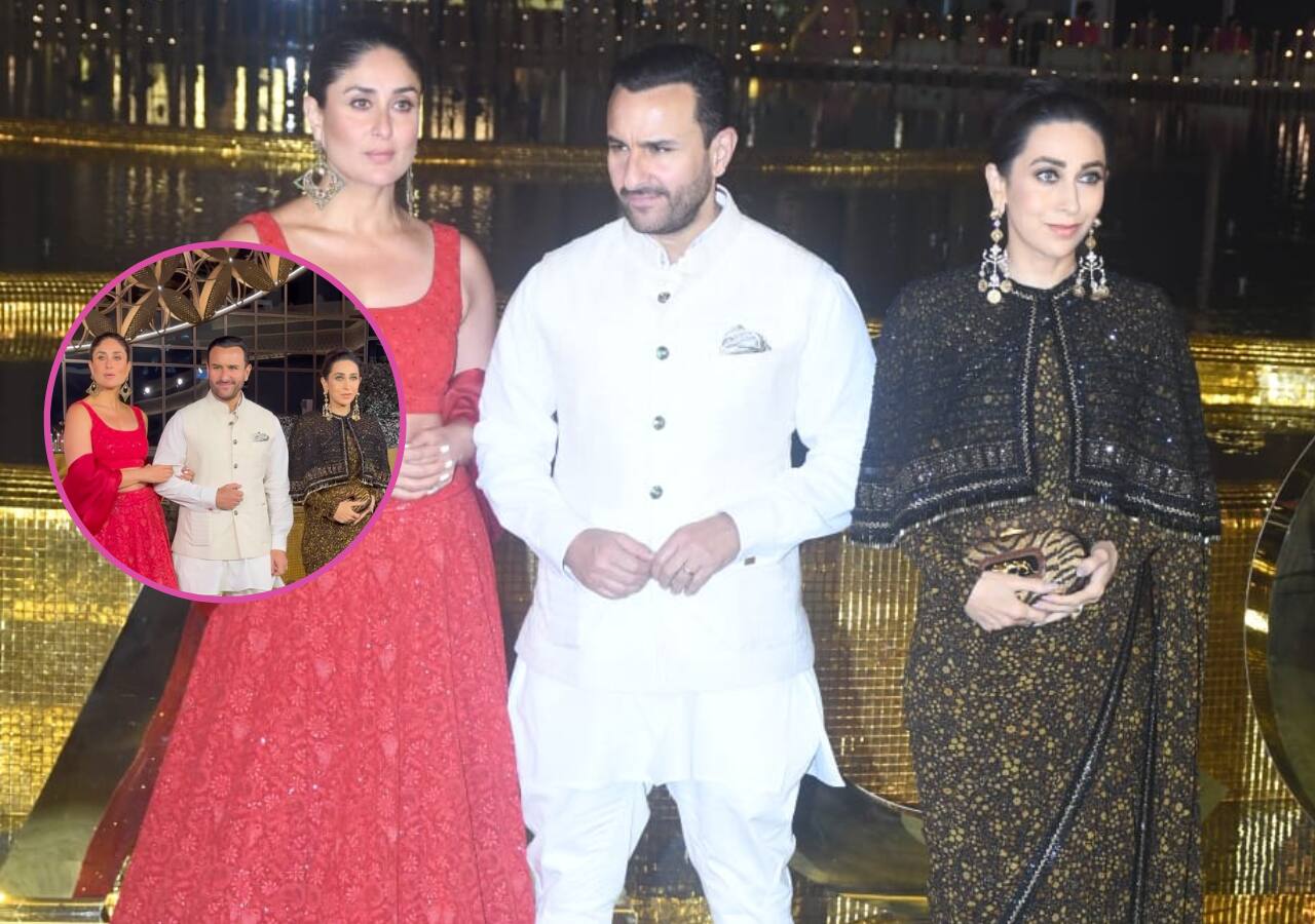 Kareena Kapoor Khan and Saif Ali Khan almost 'ignore' Karisma Kapoor as she poses with them at The Great Indian Musical event; netizens feel bad for her [Watch video]