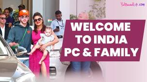 Priyanka Chopra Jonas: पति निक और बेटी मालती संग मुंबई पहुंची प्रियंका, पैपराजी को यूं दिए पोज