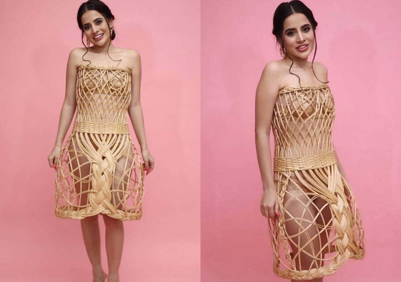 Urfi Javed again wears new dress, Watch video उर्फी जावेद ने फिर पहनी नई ड्रेस, देखें वीडियो