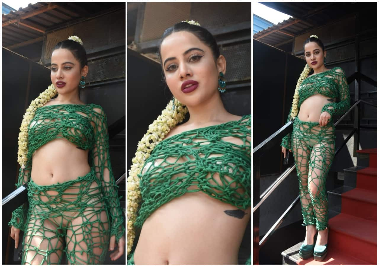 Urfi Javed Shocks Netizens Again as she Creates a Dress out of Cloth  Hanging Clips- Watch, People News