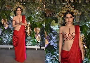 Urfi Javed STUNS in a sheer blouse and intricate headgear at Abu Jani-Sandeep Khosla show  