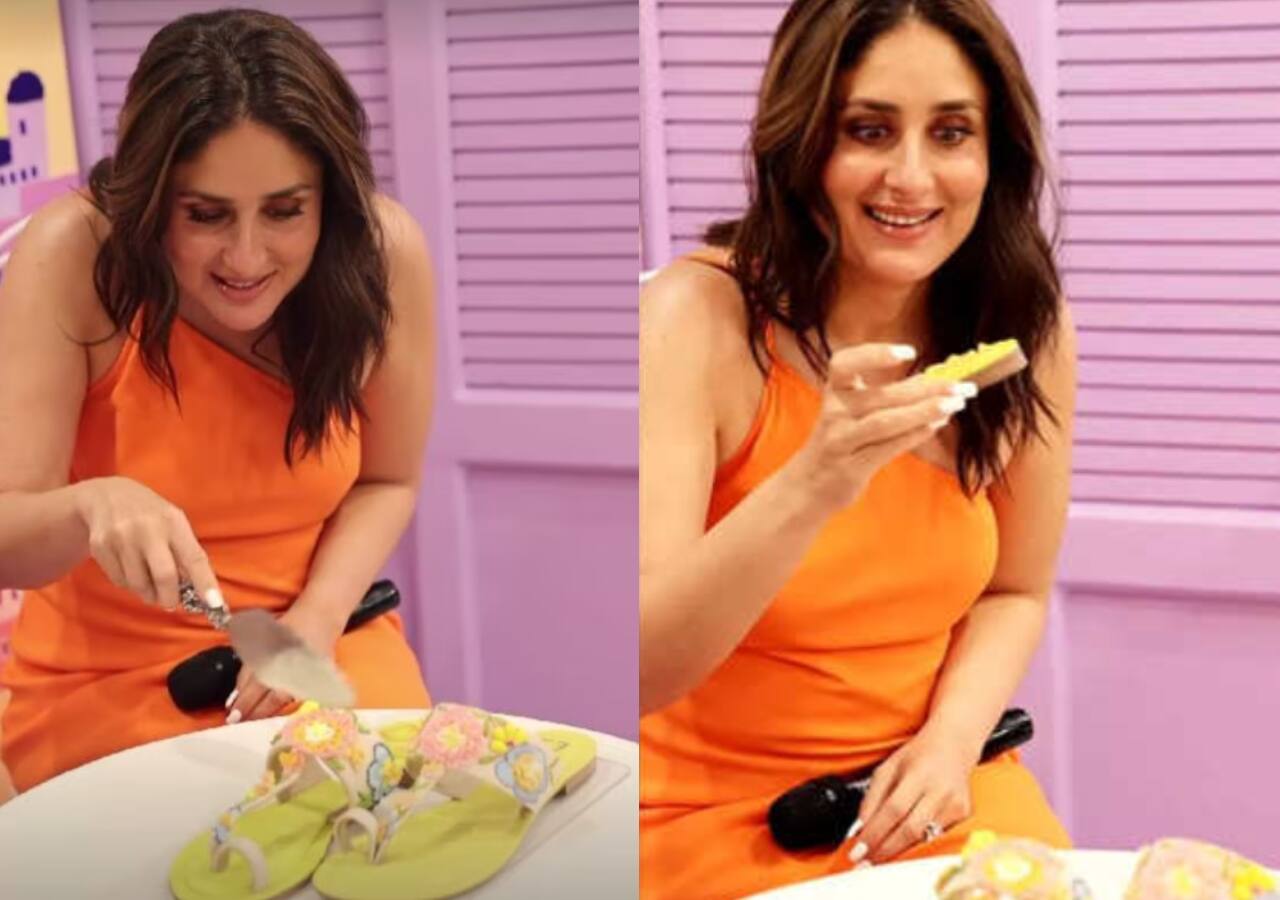 Kareena Kapoor को शू शेप का केक काटते देख चकराया फैंस का सिर, असली-निकली में कन्फ्यूज हुईं एक्ट्रेस