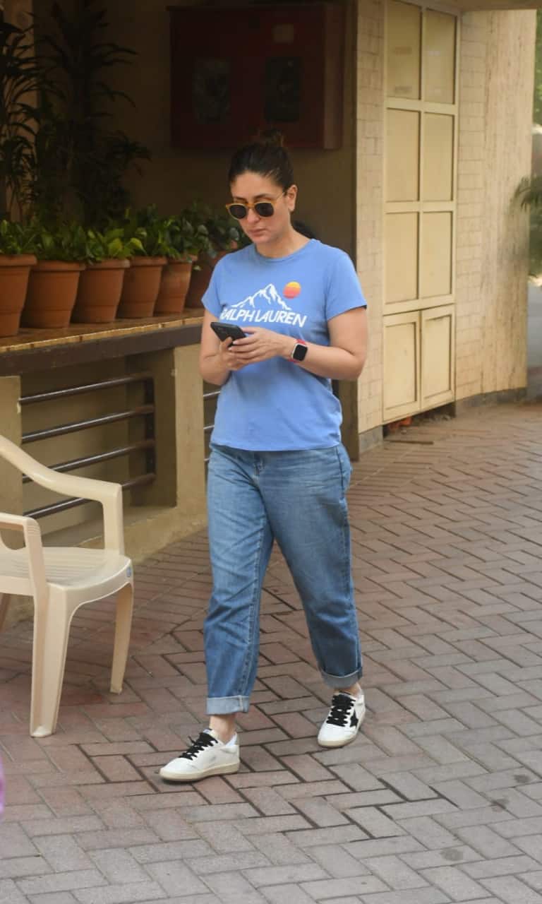 Get The Look: Kareena Kapoor's Tank Top, Distressed Jeans And Slider Sandals