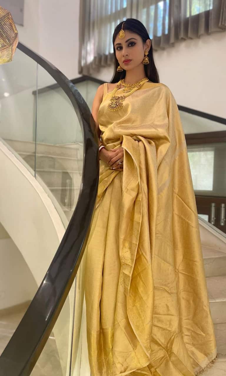 Gold Sarees Online – Buy Golden Saree Blouse Collection for Women