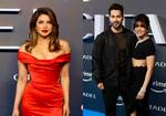 Citadel: Priyanka Chopra sets temperatures soaring in a red off-shoulder gown; Varun Dhawan-Samantha Ruth Prabhu twin in black at the London premiere