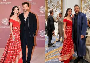 NMACC Event: Hrithik Roshan spotted holding Saba Azad's heels; netizens have hilarious mixed reactions