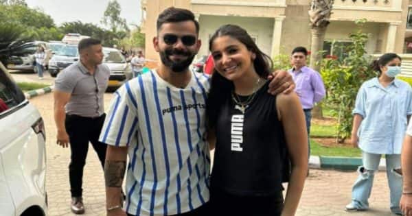 Virat Kohli gets extremely protective of Anushka Sharma as the couple is mobbed in Bengaluru [Watch Viral Video]