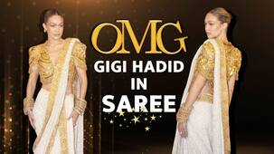 NMACC Day 2: Gigi Hadid turns heads in traditional Indian attire, video goes viral