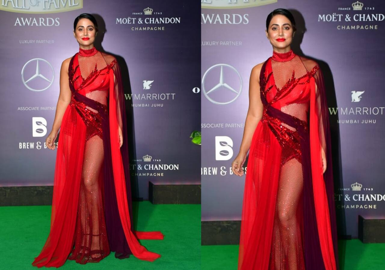 Hello Hall of Fame Awards 2023: Hina Khan raises temperatures in a mesh dress