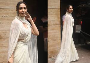 Malaika Arora looks nothing less than a QUEEN in a pristine white pearl-embedded saree; pictures will leave you floored [VIEW HERE]