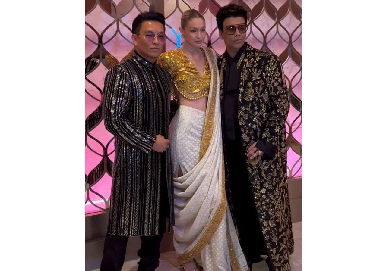 NMACC Day 2 Shah Rukh Khan, Salman Khan pose with Zendaya and Tom