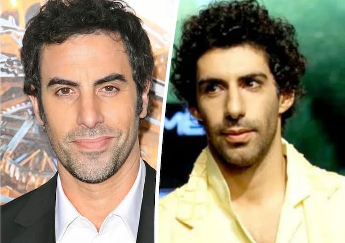 Jim Sarbh and Sacha Baron Cohen
