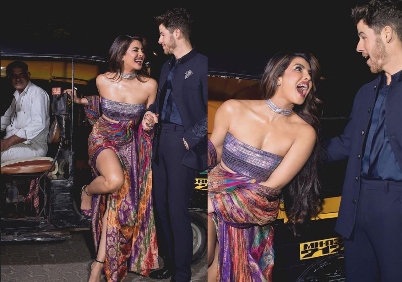 Priyanka Chopra-Nick Jonas pose alongside a rickshaw; netizens have fun in  comments, say, 'Auto wale uncle stole the show'