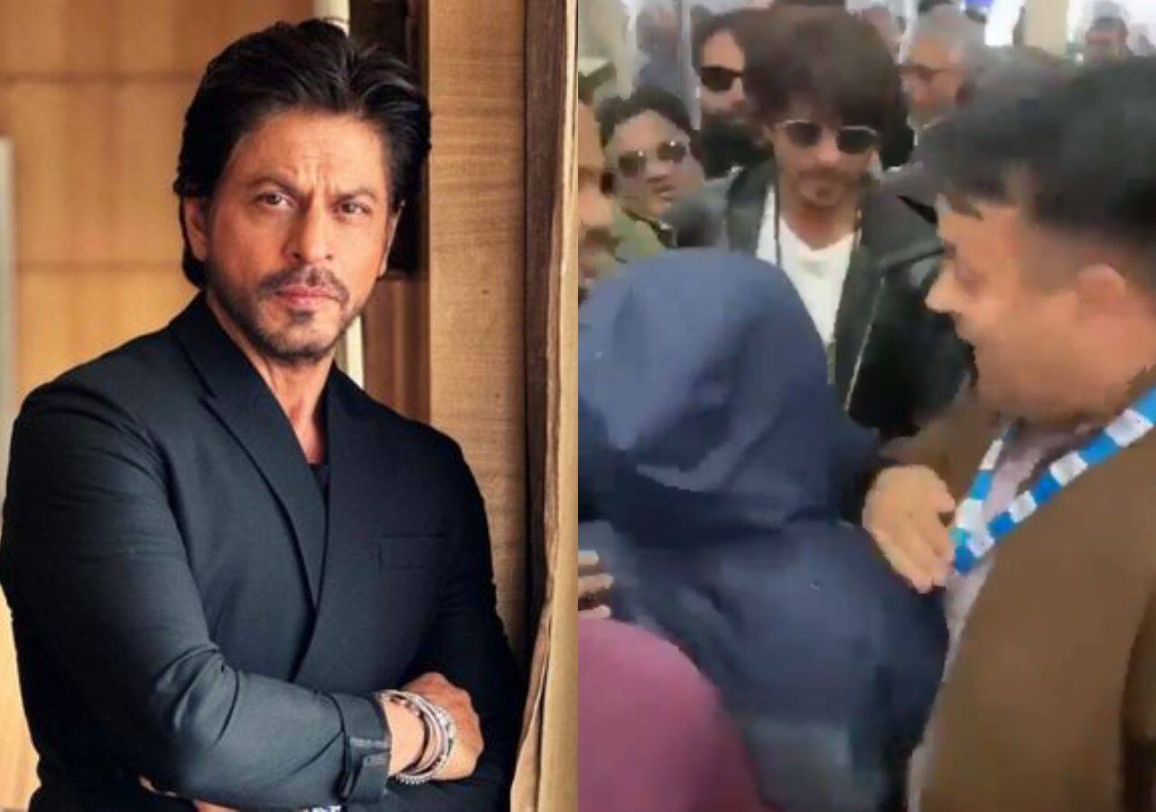 Shah Rukh Khan को एयरपोर्ट पर देख बेकाबू हुए फैंस, एक्टर के लिए सिक्योरिटी को करनी पड़ी कड़ी मशक्कत