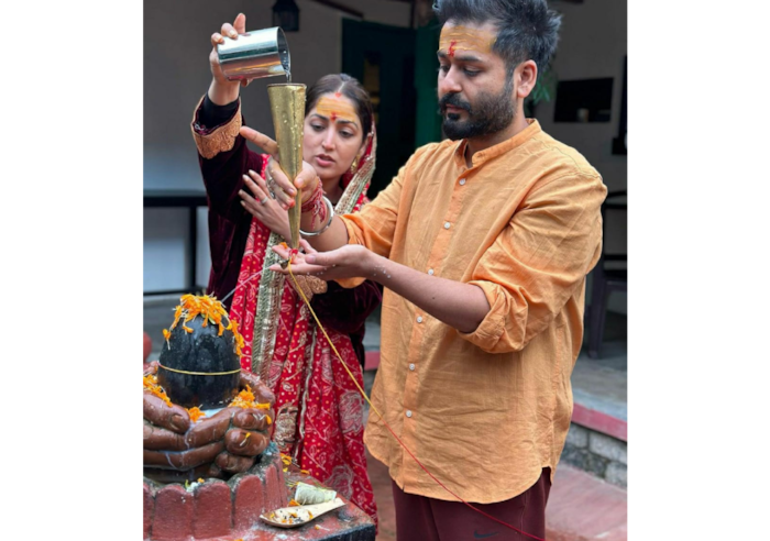 Yami Gautam and Aditya Dhar worship Lord Shiva and Maa Durga