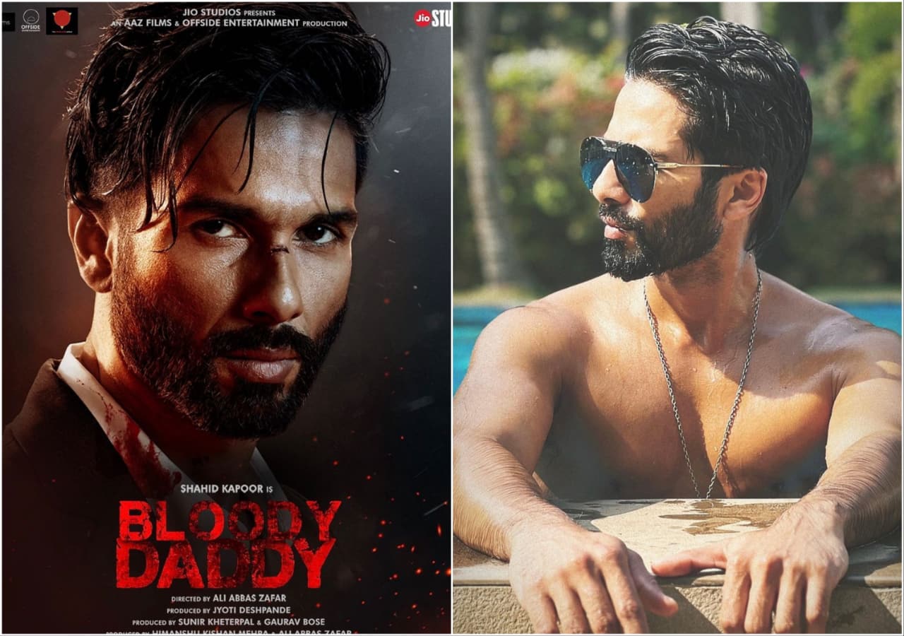 Shahid Kapoor Film Bloody Daddy Poster Out- शाहिद कपूर की फिल्म ब्लडी ...