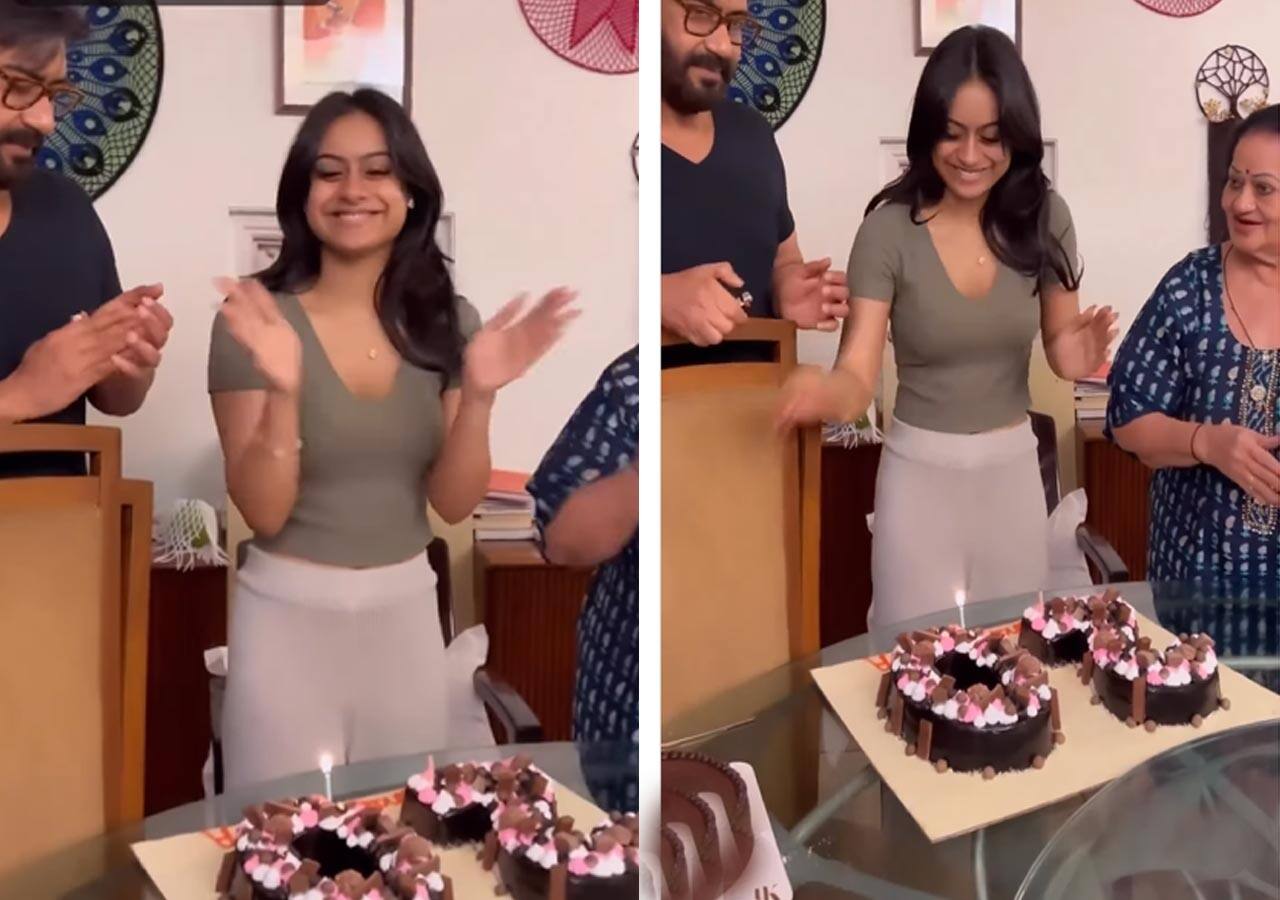 Nysa Devgan celebrated her 20th birthday with ajay devgn and kajol