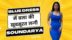 ब्लू ड्रेस में बला की खूबसूरत लगी सौन्दर्या शर्मा, अदायें देख फैंस हुए घायल |