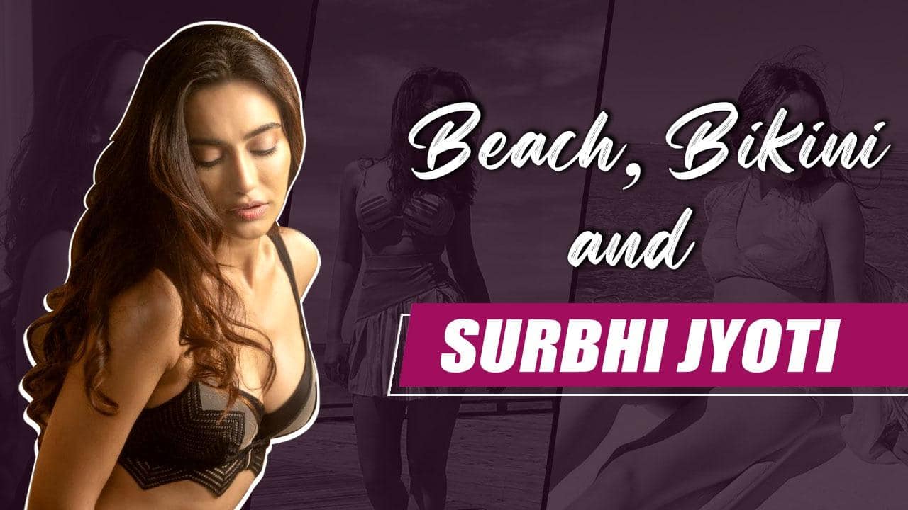 Surbhi Jyoti looks upright stunning in sheer bikini on the beach in Maldives