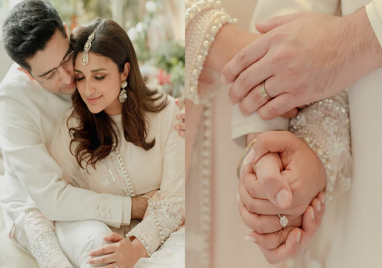 While the Bride is Getting Ready, she Poses with Her Jewelry. Stock Photo -  Image of engagement, beauty: 201822130
