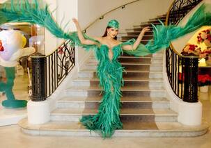 Cannes 2023: Urvashi Rautela opts for Ziad Nakad feather gown for day 5; Netizens have mixed reaction from 'Murgi Chhap dress' to 'Jhakas' [View Pics]  