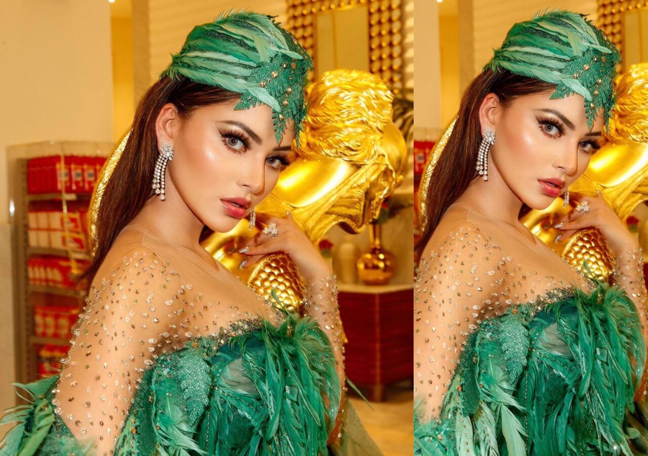 Urvashi Rautela makes a stunning appearance on day 5 at Cannes in a feathery outfit 