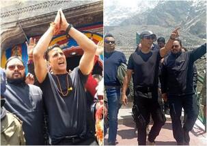 भारी सिक्योरिटी के बीच केदारनाथ धाम पहुंचे Akshay Kumar, हाथ जोड़कर लगाए 'जय भोलेनाथ' के नारे