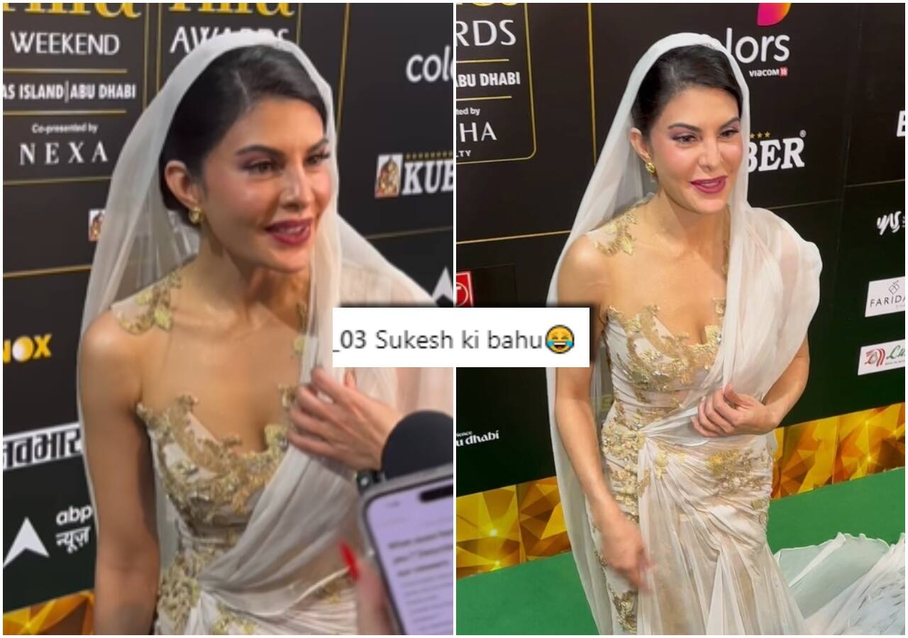 IIFA 2023: सिर पर चुन्नी ढक इवेंट में पहुंची जैकलीन फर्नांडिस, लोग बोले, 'सुकेश की बहू'