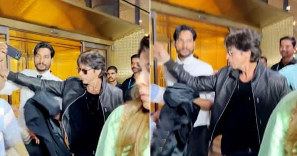 Shah Rukh Khan, havaalanında kendisiyle selfie çekmeye çalışan bir hayranını öfkeyle itiyor; Pathaan yıldızının kötü tavrı hayranlarını şok etti [Watch video]