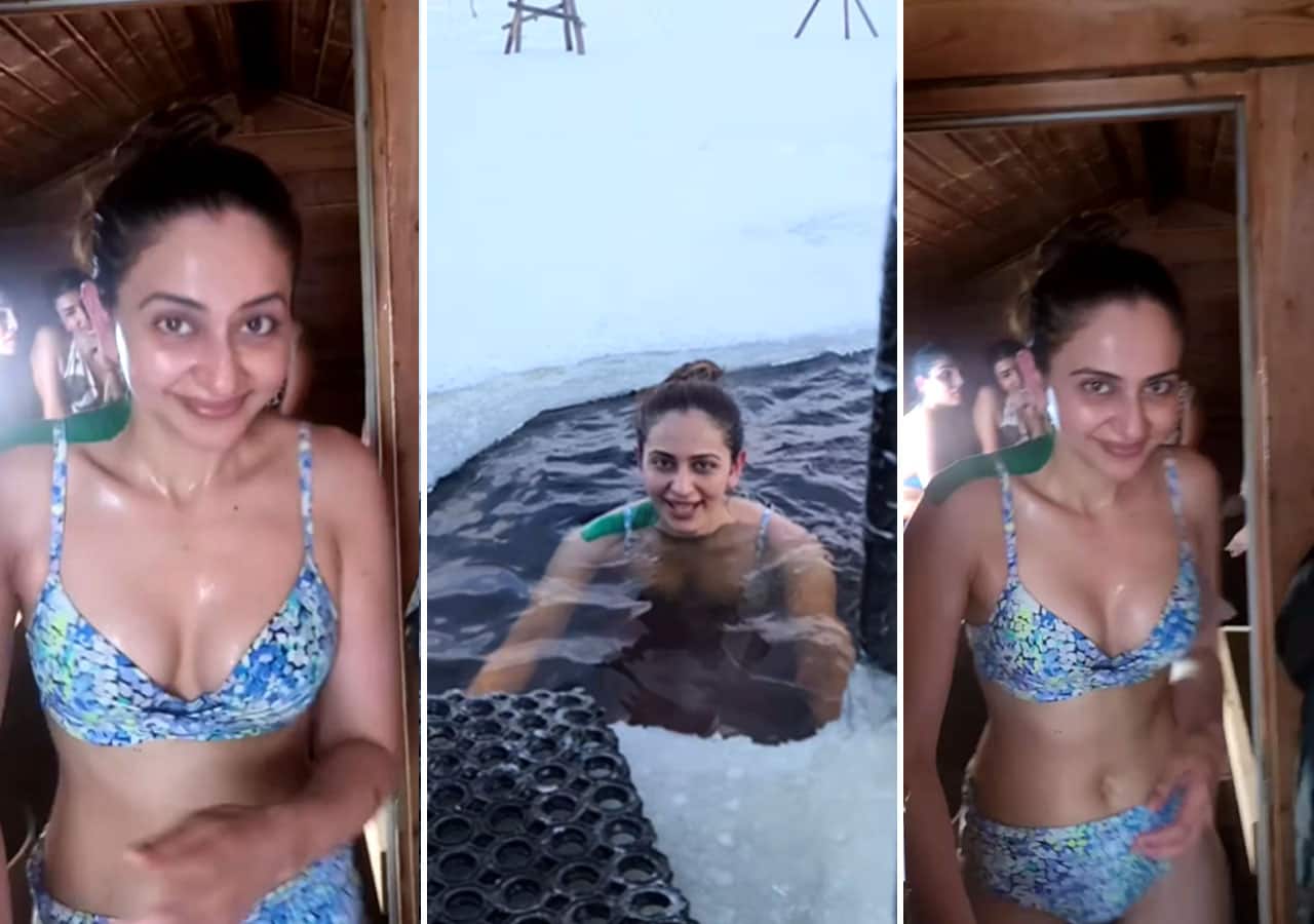 Rakul Preet Singh does an ice bath in a blue bikini while on a vacation; this is how people are responding to her video