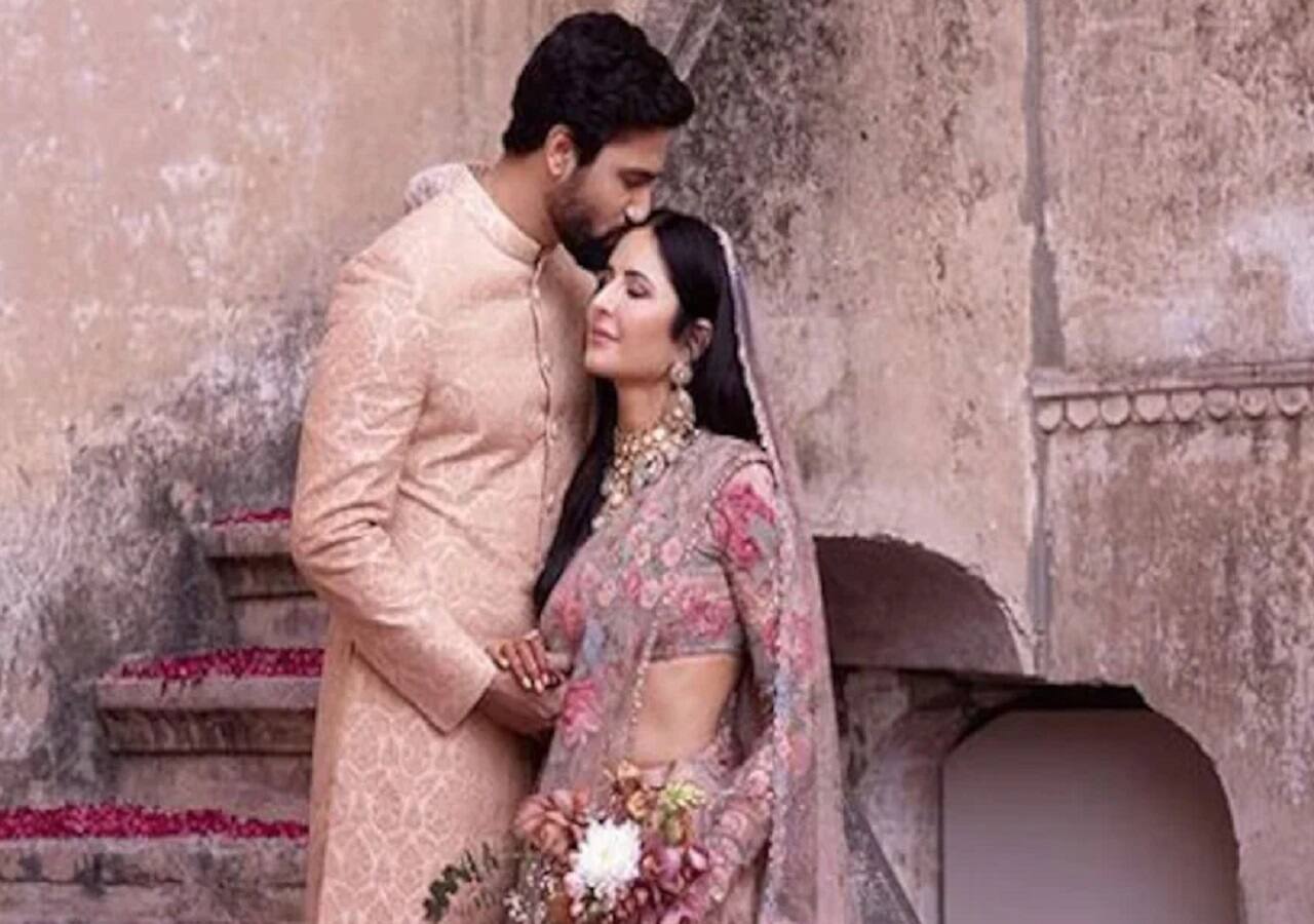 Katrina Kaif and Vicky Kaushal were inseparable on their wedding day.